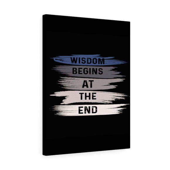Inspirational Wall Art Begins At The End Wall Art Motivation Wall Decor for Home